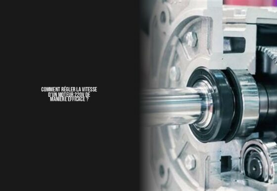 Comment régler la vitesse d'un moteur 220V de manière efficace ? - Pod