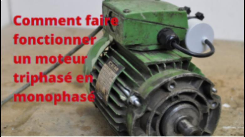 comment passer un moteur triphasé en monophasé