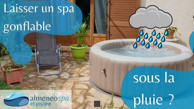 peut-on laisser le moteur du spa gonflable sous la pluie